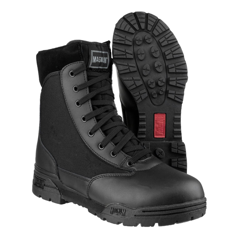 Magnum Classic Leather/Nylon Black Safety Boots