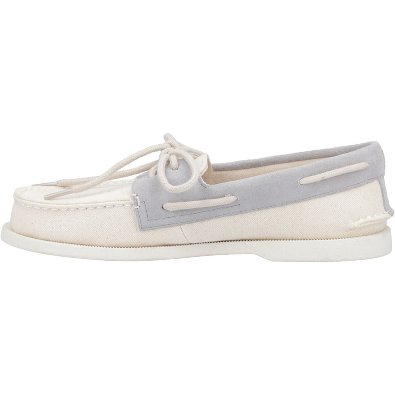 Sperry Authentic Original 2-Eye Seacycled Cotton Men's Tan Lace-Up Shoes