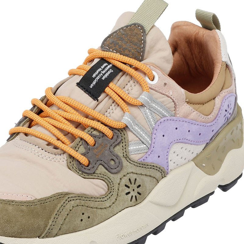 Flower Mountain Yamano 3 Suede Militare/Taupe/Violet Sneakers
