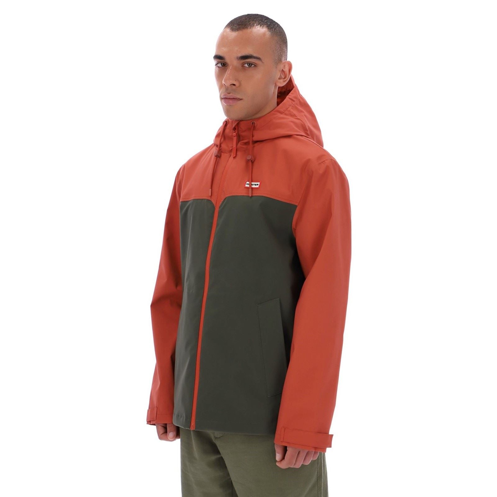 Hunter Original Mens Block Waterproof Men's Red Rain Jacket