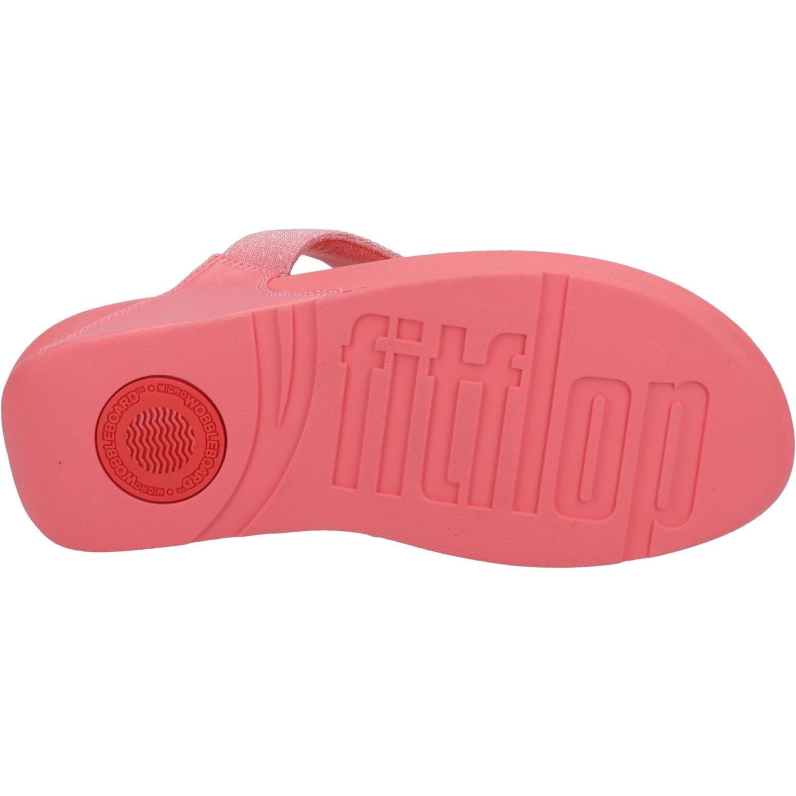 Fitflop Lulu Shimmerlux Polyester Women's Rosy Coral Sandals