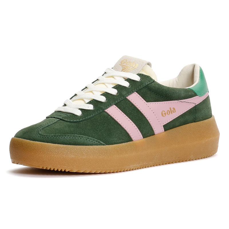 Gola Athena Suede Women's Evergreen/Candy/Jade Sneakers