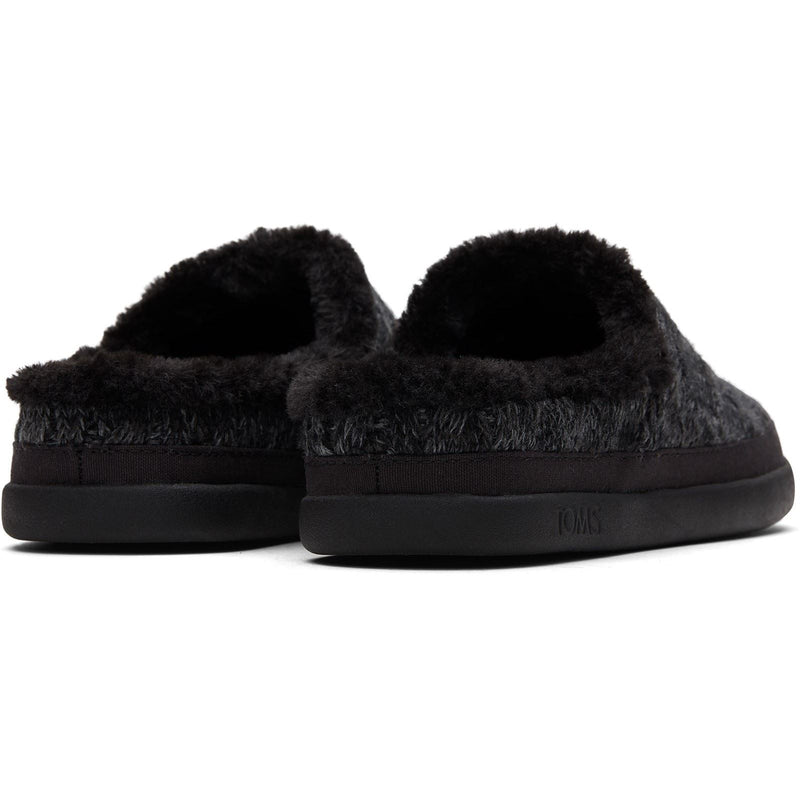 TOMS Sage Polyester Blend Women's Black Slippers