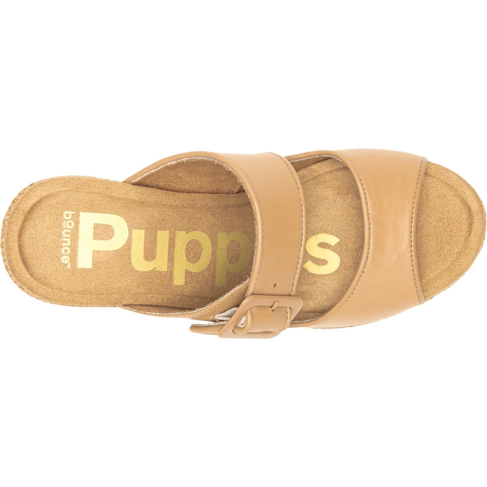 Hush Puppies Poppy Leather Women's Tan Heels
