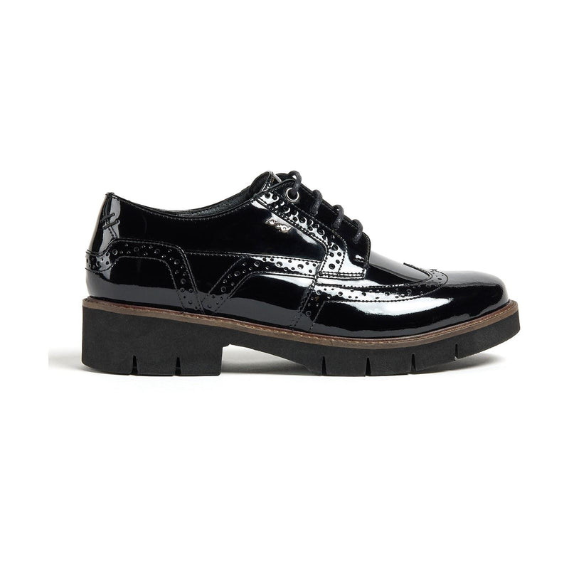 Pod Kacey Leather Women's Black Brogues Shoes
