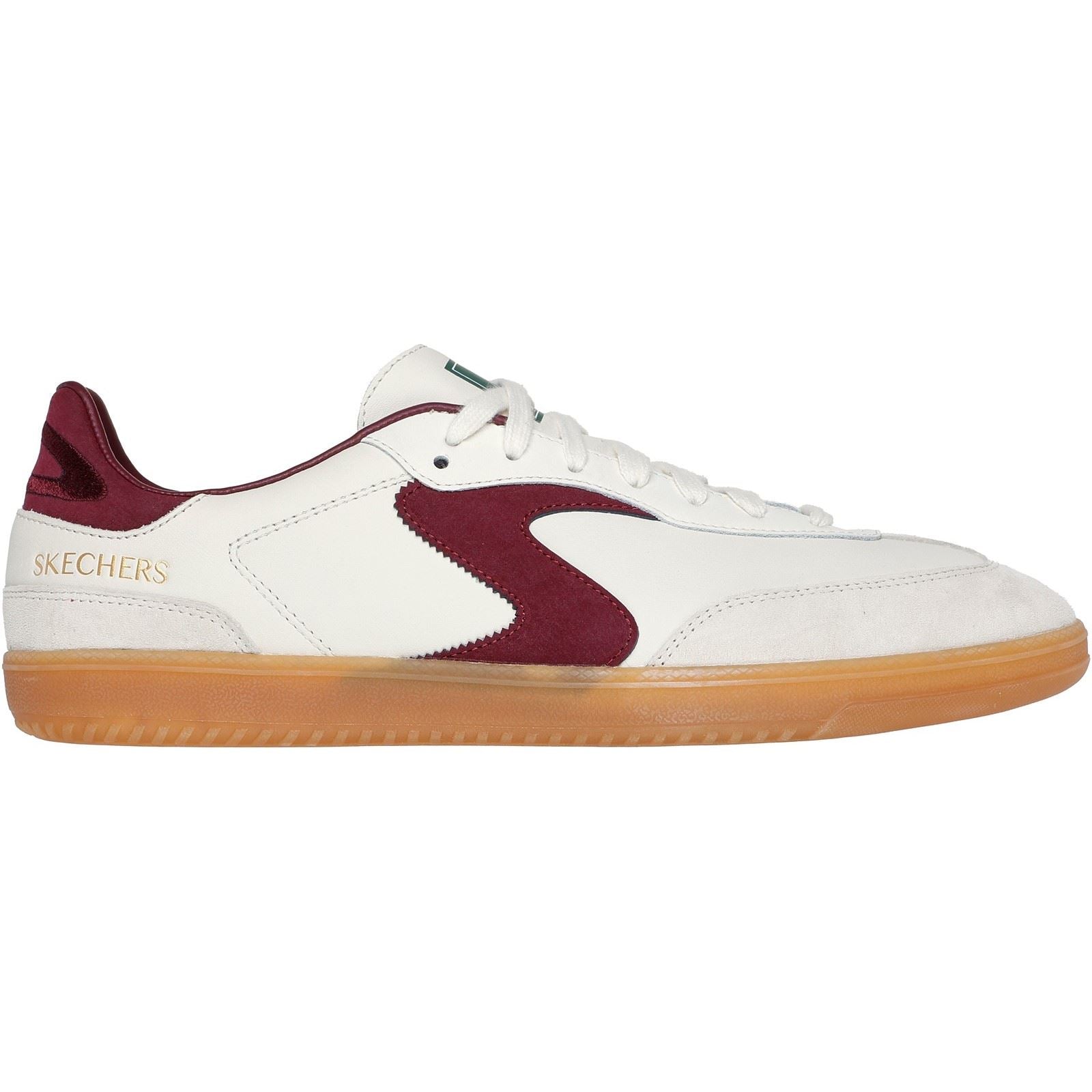 Skechers Hotshot Pyke Synthetic Men's Natural/Burgundy Sneakers