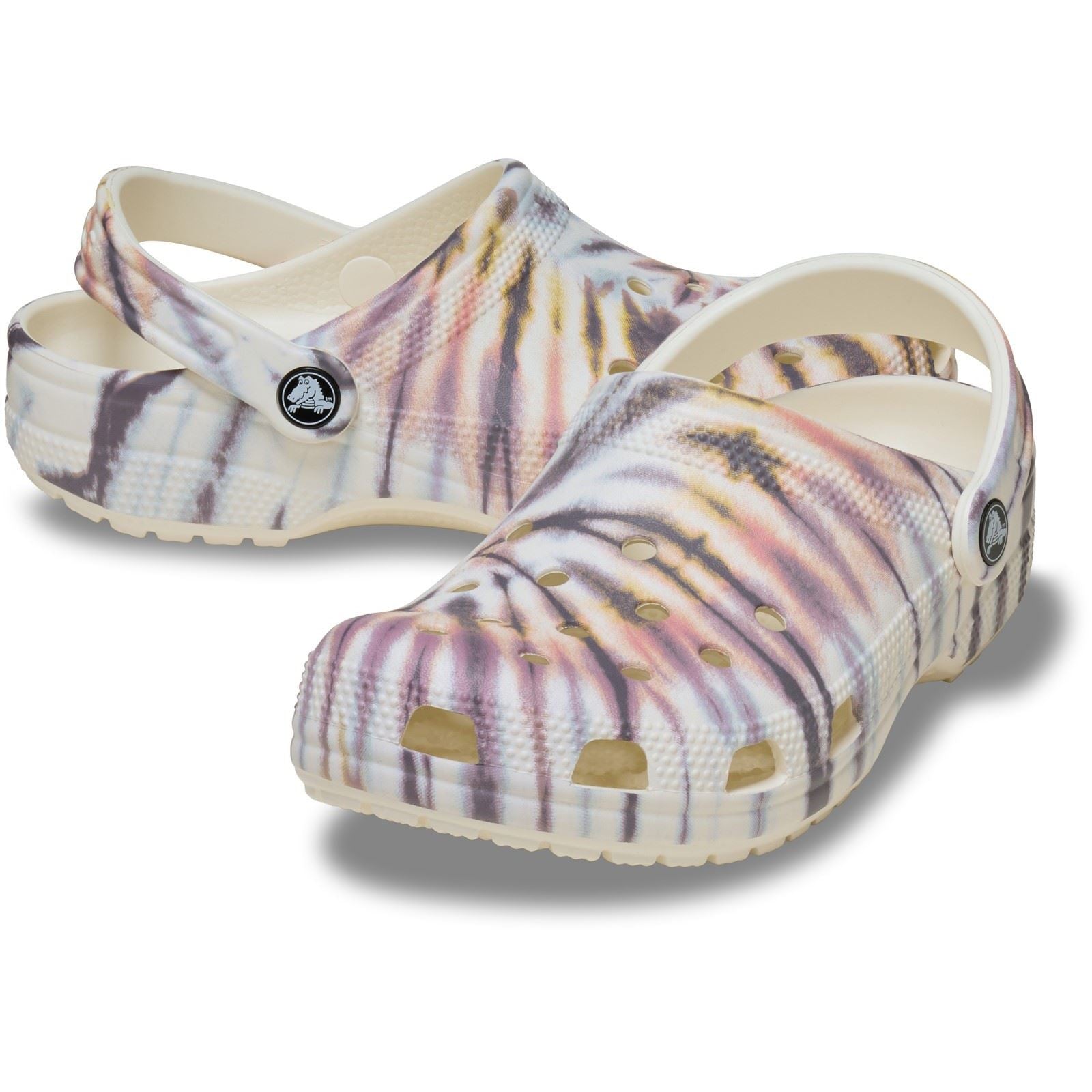 Crocs Classic Tie Dye Thermoplastic Women's Chalk/Multi Clogs