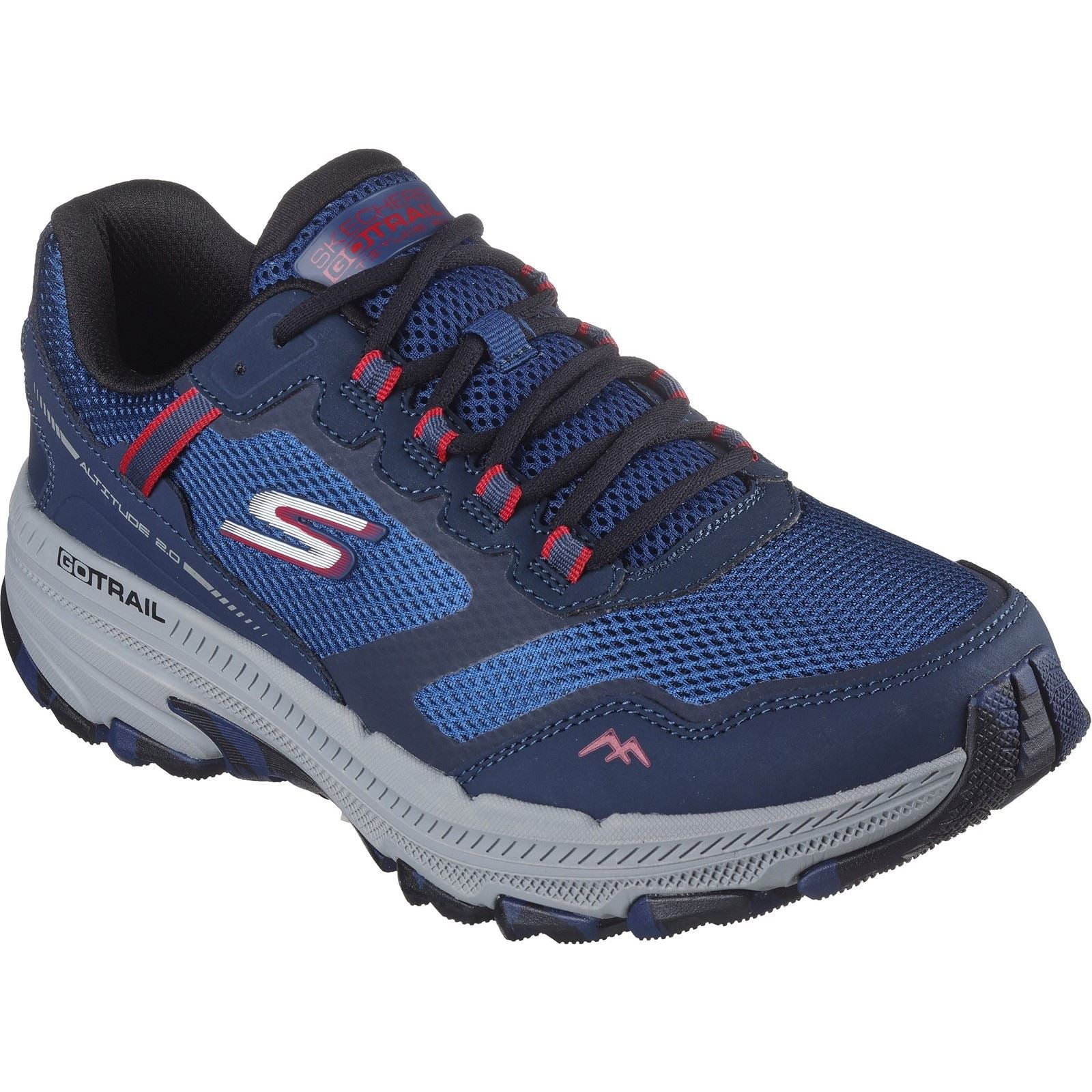 Skechers Performance GO RUN Trail Altitude 2.0 Marble Rock 3 Leather Men's Navy/Red Sneakers