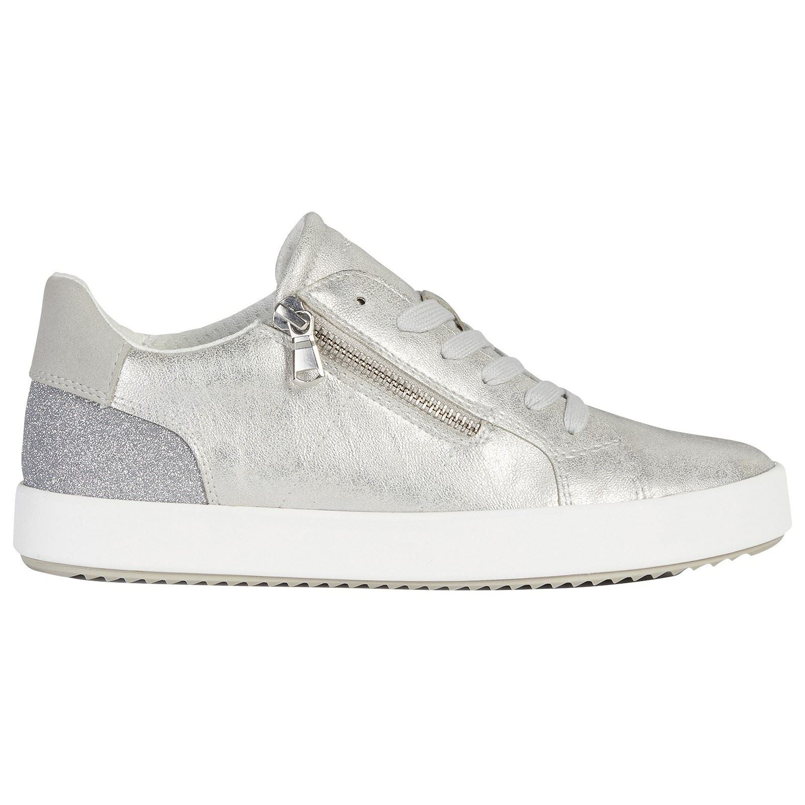 Geox D Blomiee A Synthetic Synthetic Women's Silver Sneakers
