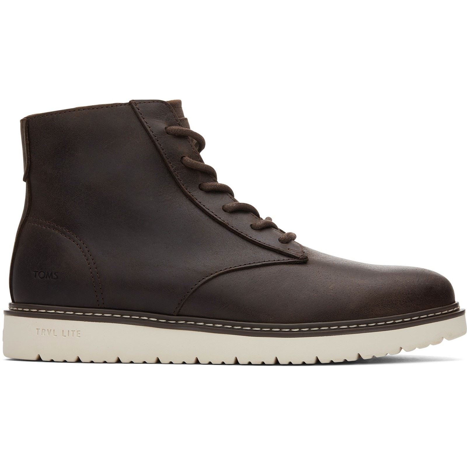 TOMS Navi TRVL Lite Ranger Leather Men's Dark Brown Boots