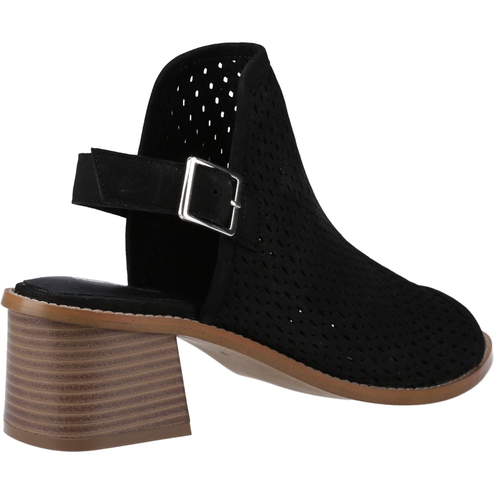 Hush Puppies Louise Heeled Leather Women's Black Heels