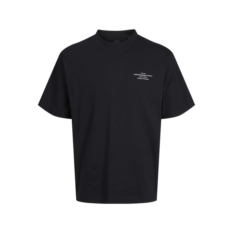 Jack & Jones Chad Branding Cotton Men's Black T-Shirt