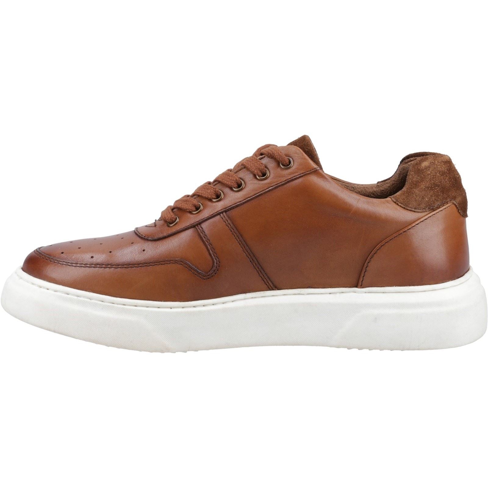 Hush Puppies Wyatt Leather Men's Tan Sneakers