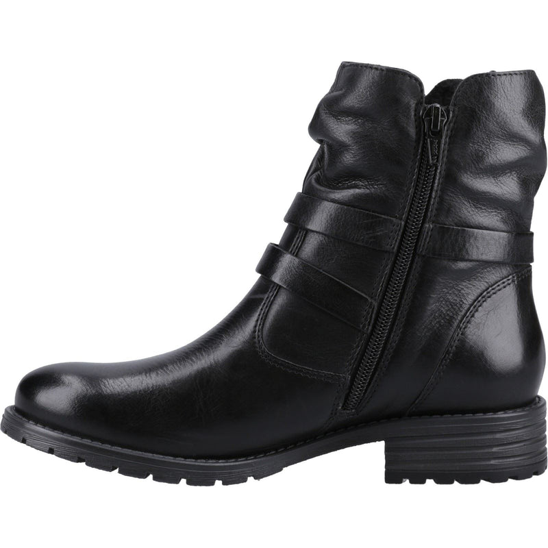 Hush Puppies Piper Leather Women's Black Boots