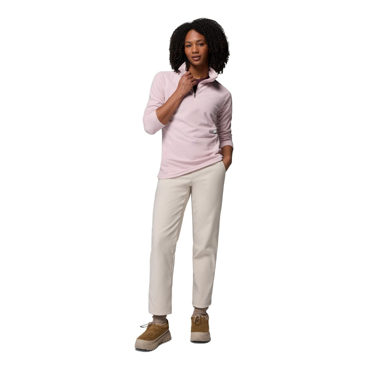 Columbia Glacial IV 1/2 Zip Polyester Women's Pink Fleece Pullover