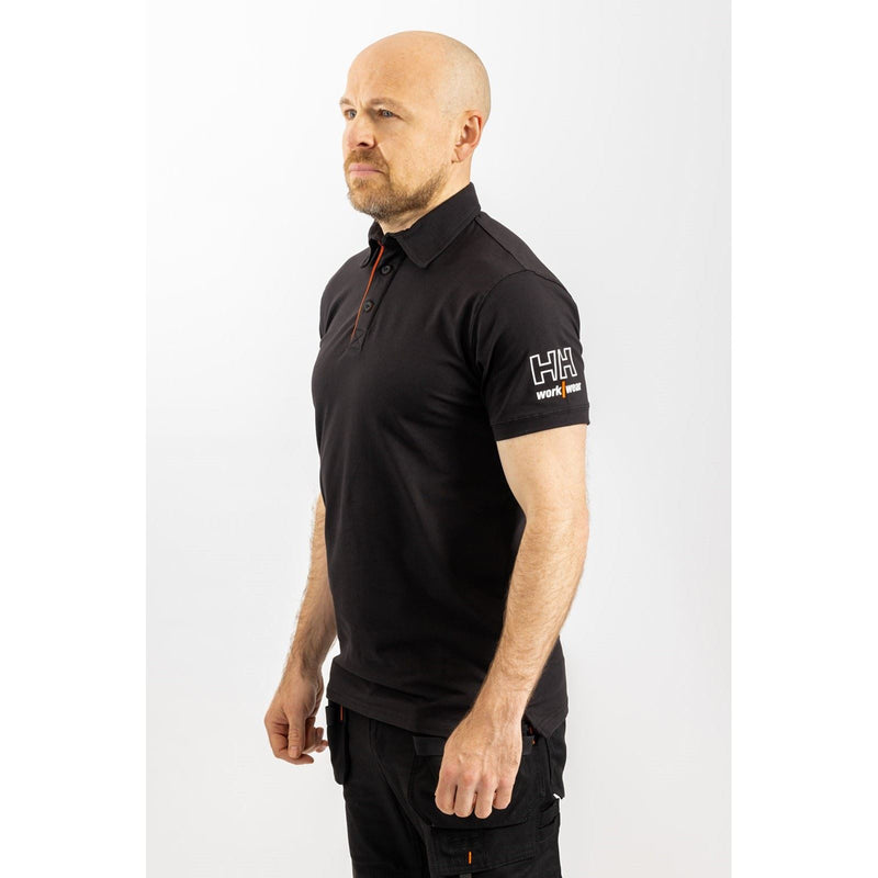 Helly Hansen Workwear Kensington Cotton Men's Black Polo Shirt