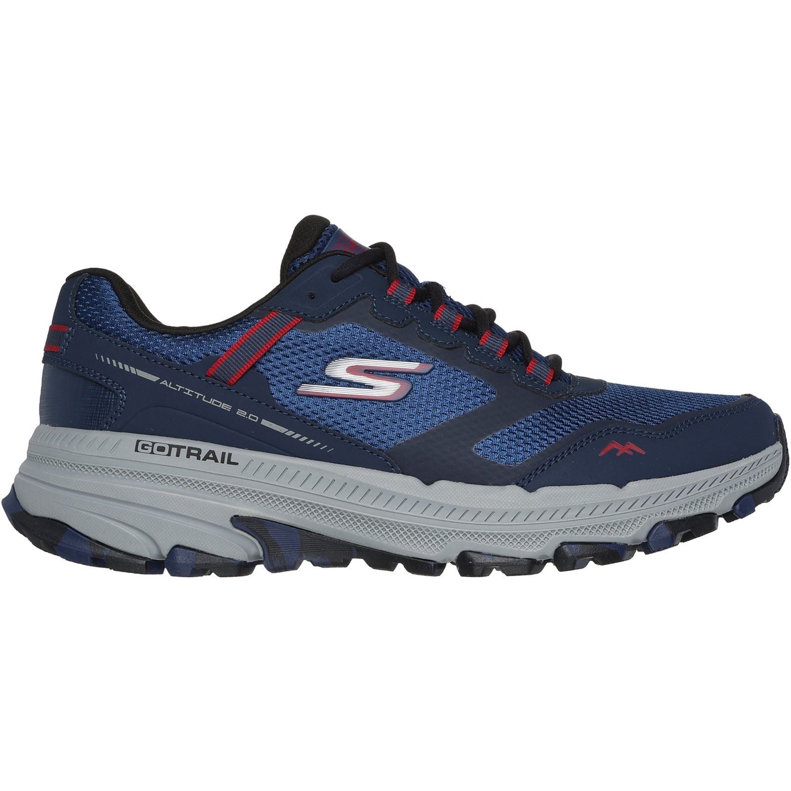 Skechers Performance GO RUN Trail Altitude 2.0 Marble Rock 3 Leather Men's Navy/Red Sneakers