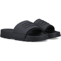 Hunter Core Embossed Slider Synthetic Black Slides