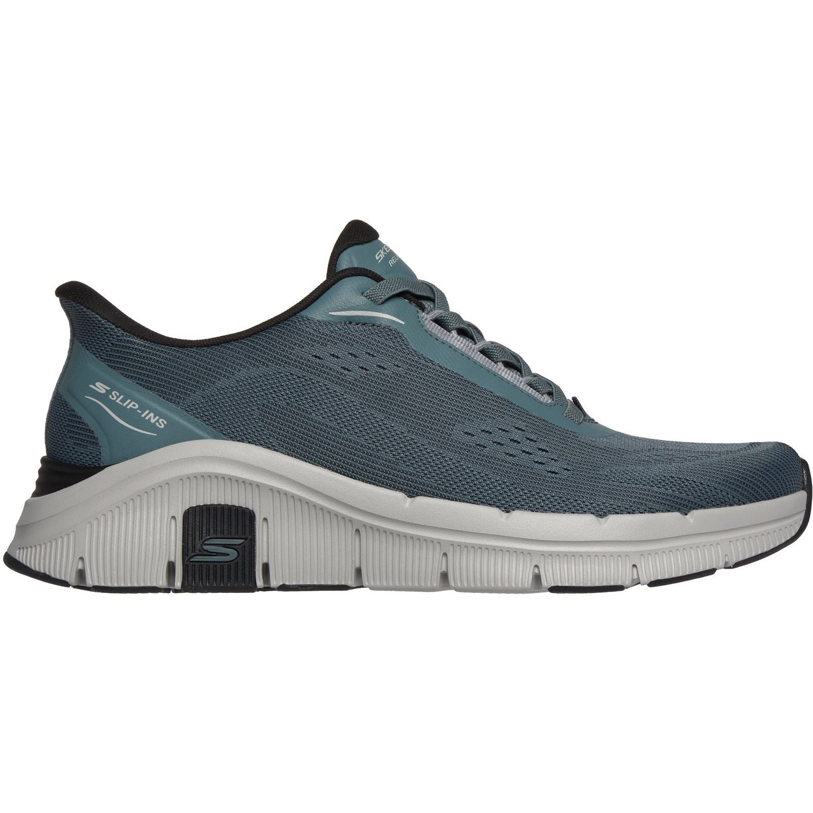 Skechers Relaxed Fit Flex Zayder Textile Men's Slate Mesh/Synthetic Trainers