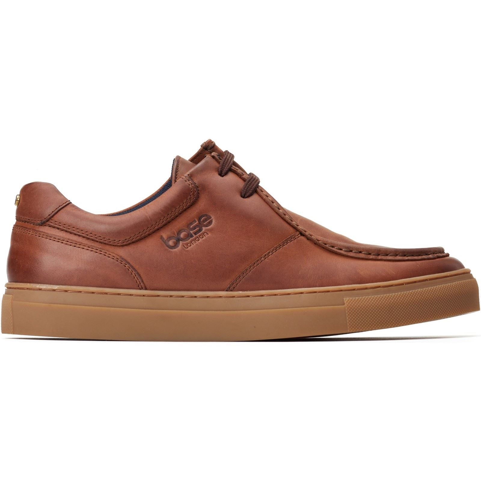 Base London Dalston Leather Men's Brown Moccasins Shoes