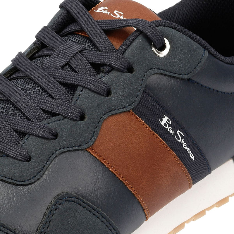 Ben Sherman Owen Retro Men's Navy/Tan Sneakers