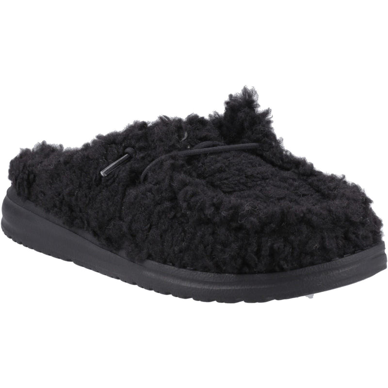 HEYDUDE Wendy Synthetic Women's Black Mules