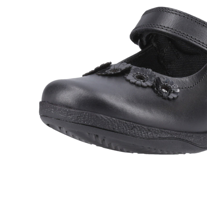 Hush Puppies Christina Junior Leather Girls's Black Shoes