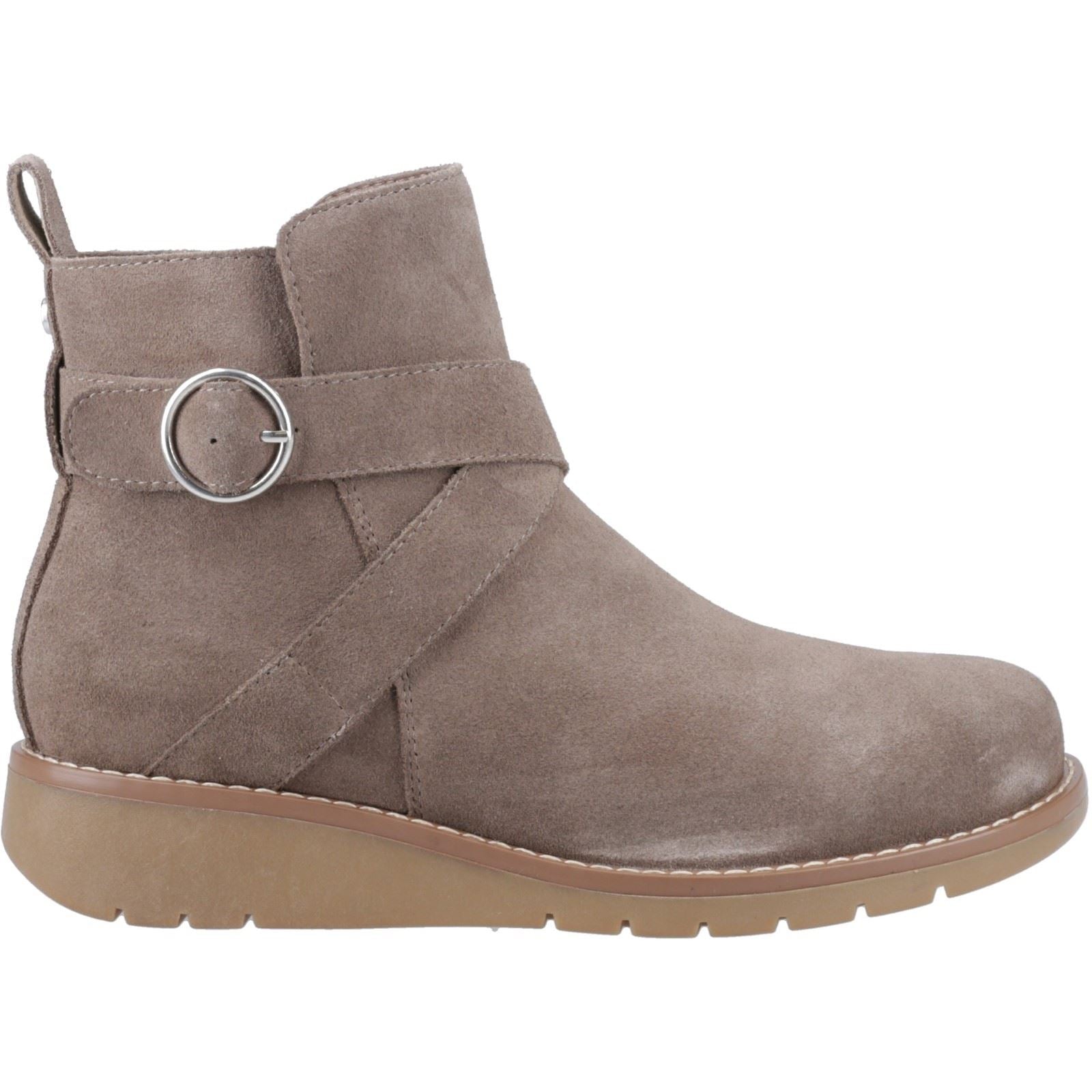 Hush Puppies Lyra Suede Women's Taupe Winter Ankle Boots