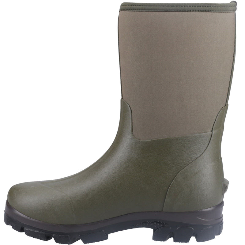 Cotswold Kensington Leather Green Wellington Boots