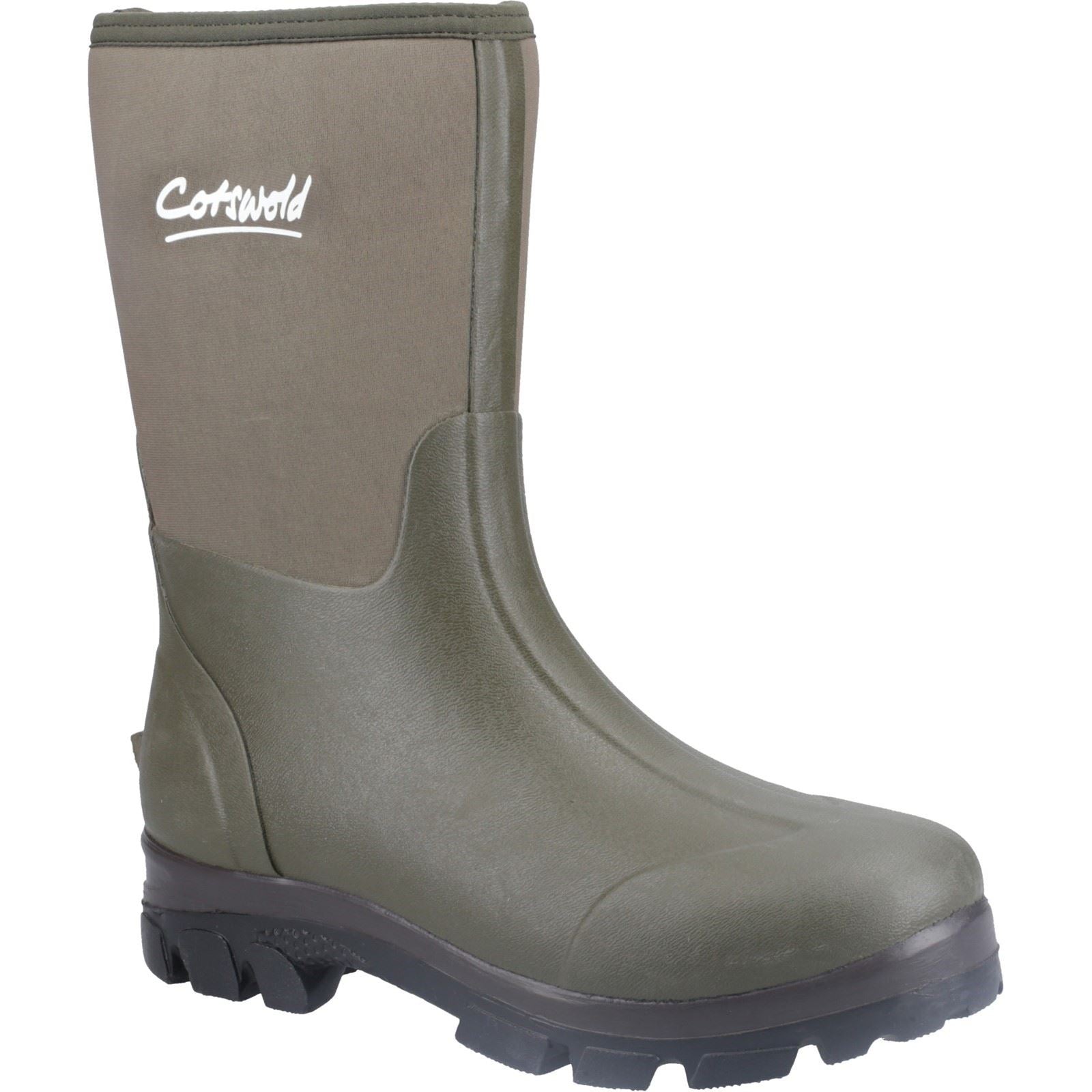 Cotswold Kensington Leather Green Wellington Boots