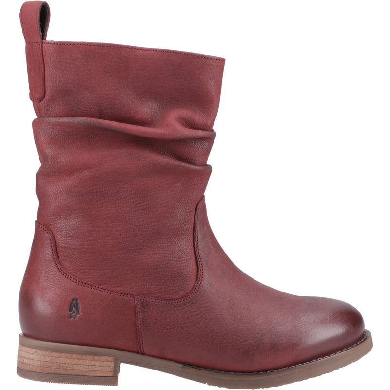 Hush Puppies Emilia Leather Women's Burgundy Winter Mid Calf Boots