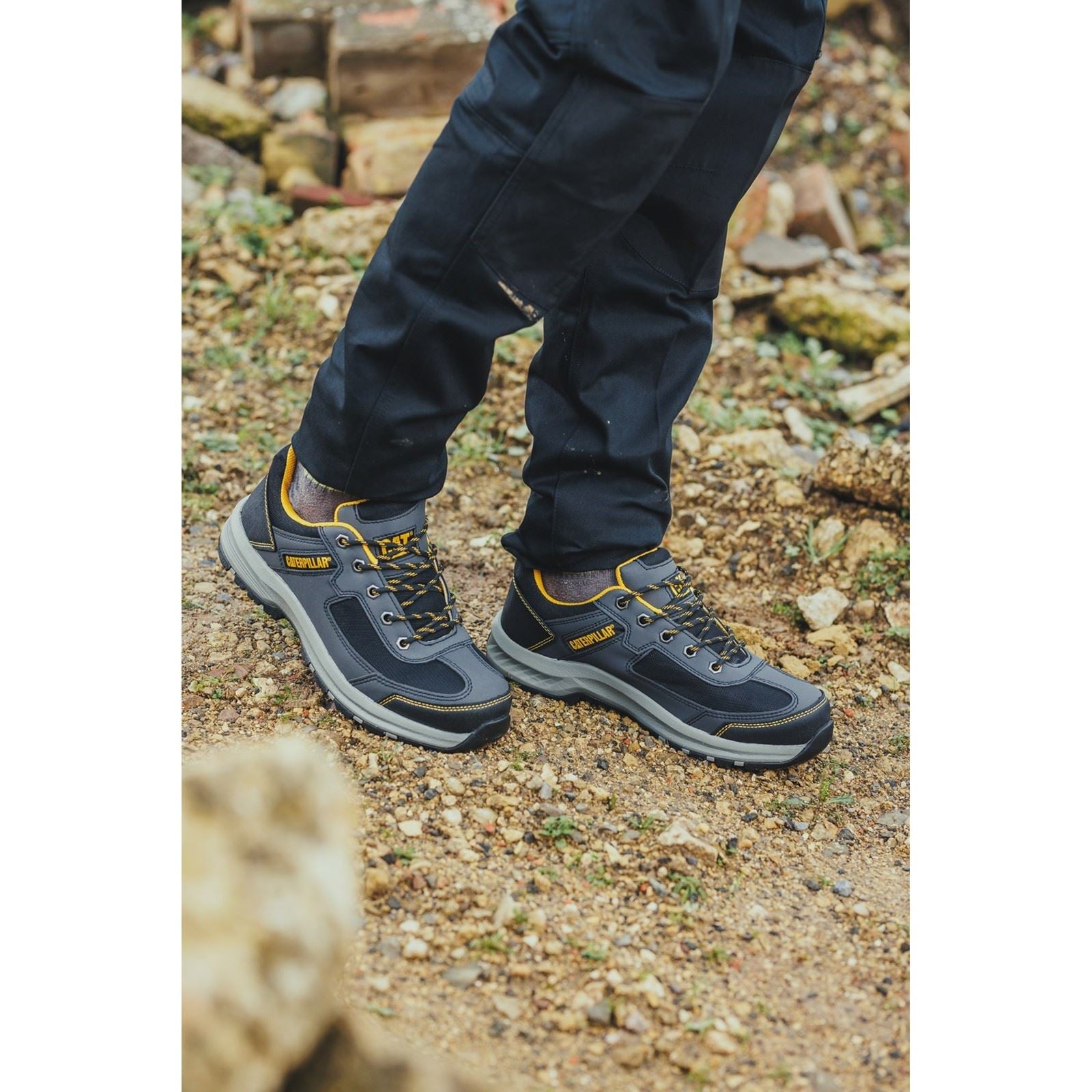 Caterpillar Elmore Low Synthetic Grey Safety Sneakers