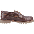 Hush Puppies Weston Leather Men's Brown Boat Shoes