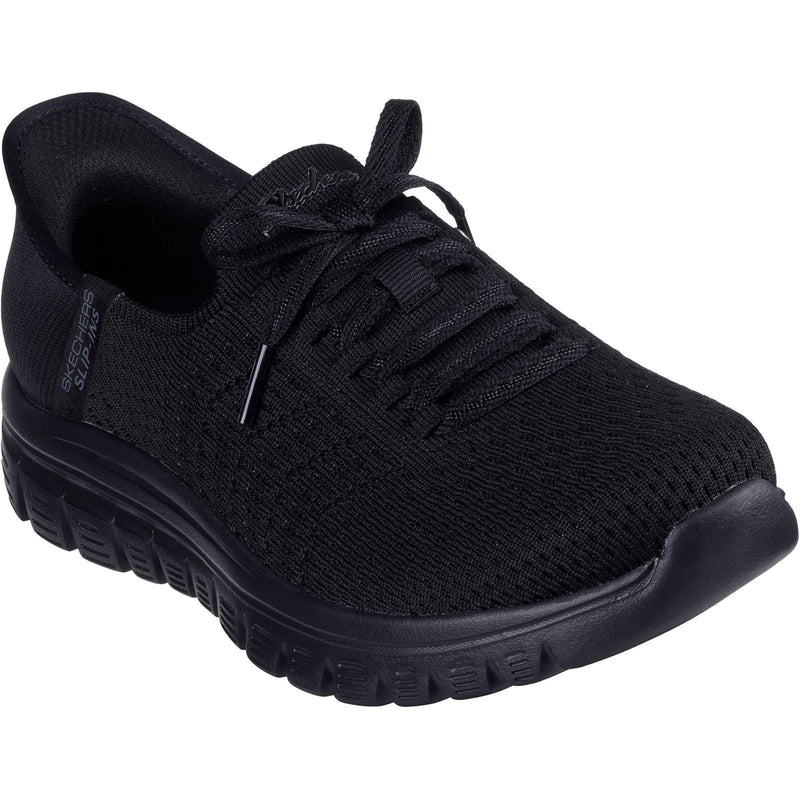 Skechers Graceful First Blush Textile Women's Black Sneakers