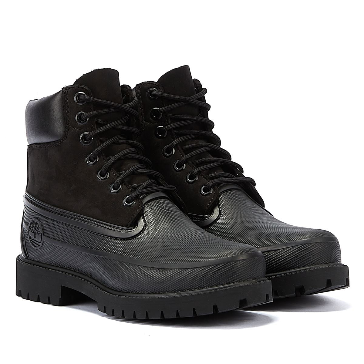 Timberland 6 Inch Rubber Men's Black Boots