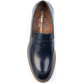 Base London Sid Leather Men's Navy Loafers