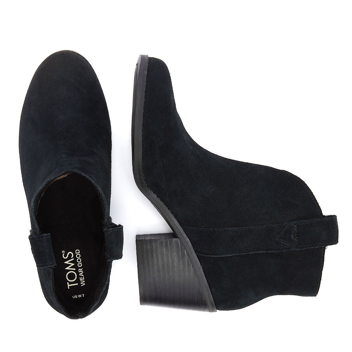 TOMS Constance Suede Women's Black Boots