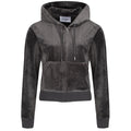 Juicy Couture Robertson Classic Jacket Synthetic Women's Grey Hooded Sweatshirt