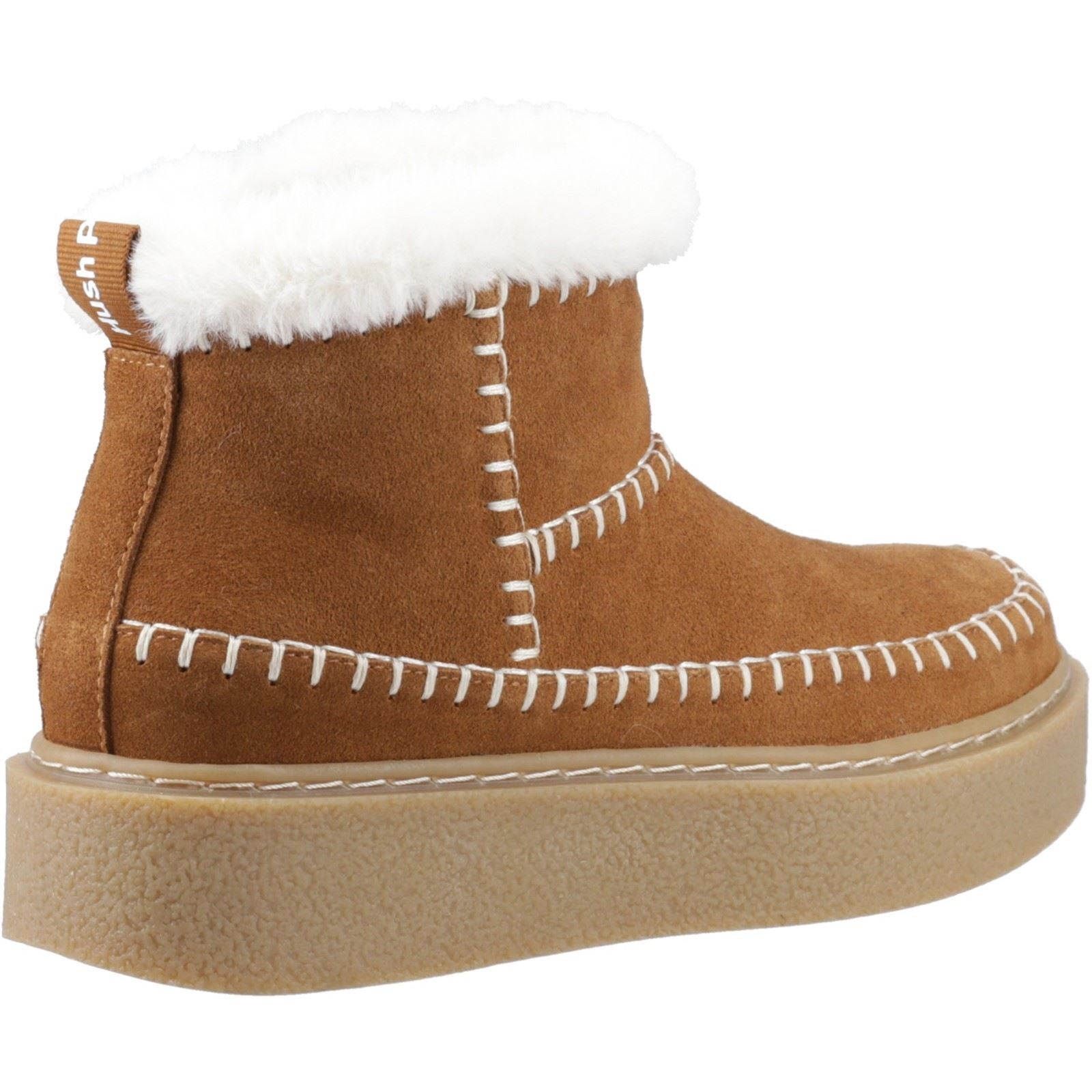 Hush Puppies Brielle Suede Women's Tan Winter Ankle Boots