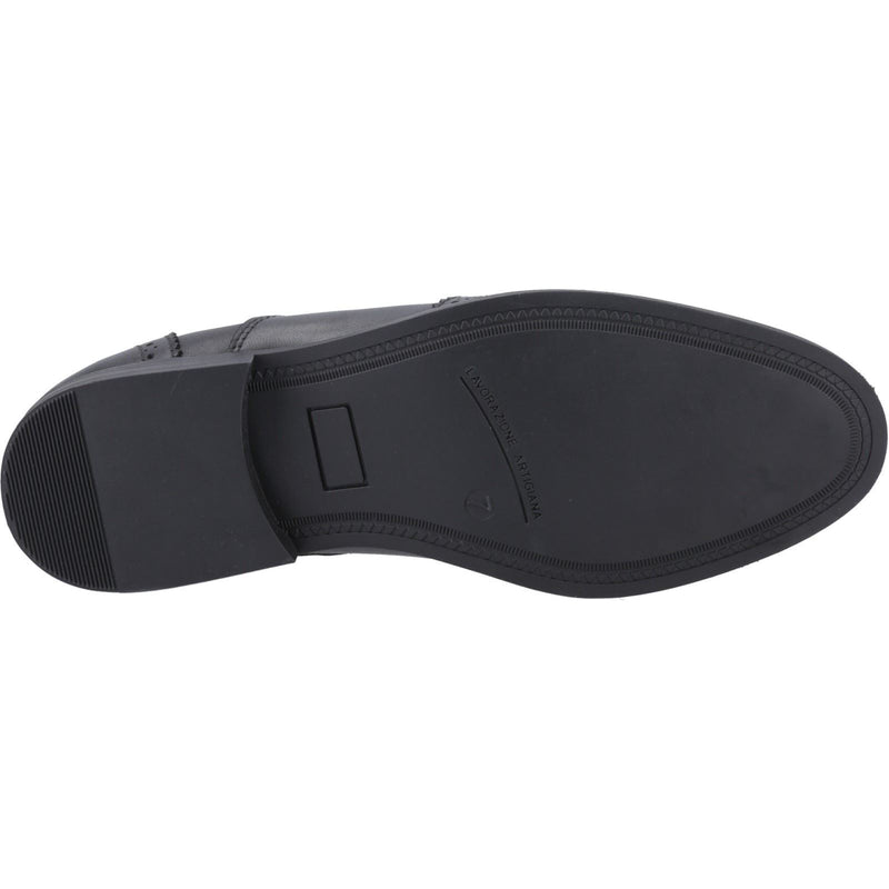 Pod Lee Leather Girls's Black Loafers