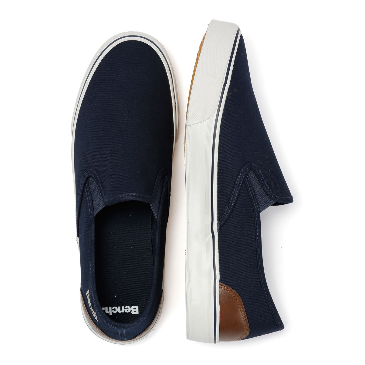 Bench Dalton Canvas Slip On Men's Navy Sneakers
