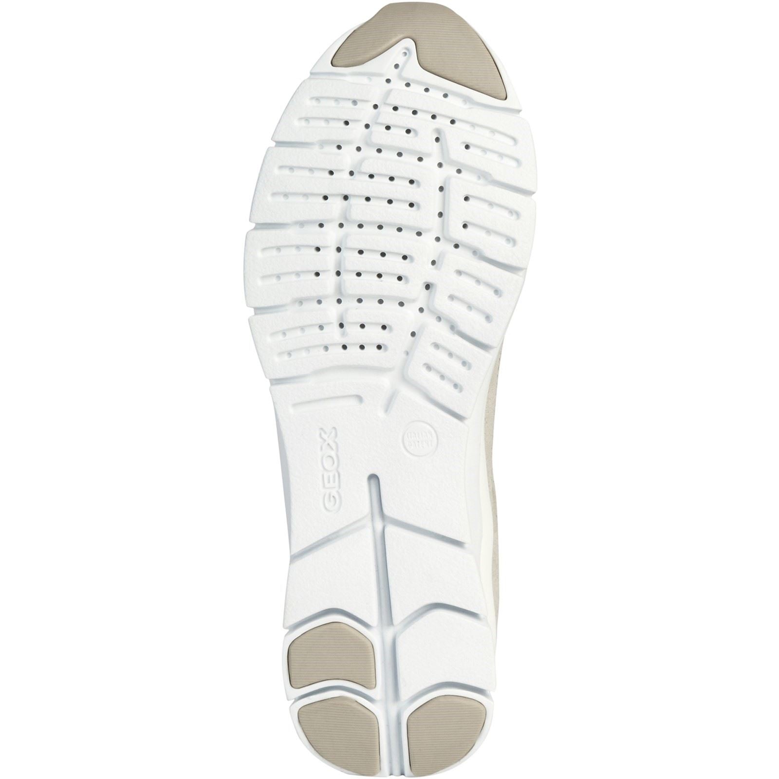 Geox D Sukie B Leather Women's Light Grey Sneakers
