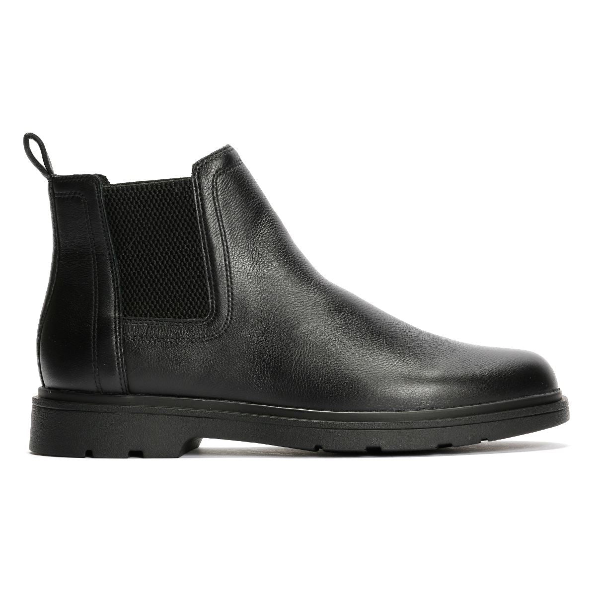 Geox Spherica EC1 C Tumble Leather Men's Black Boots