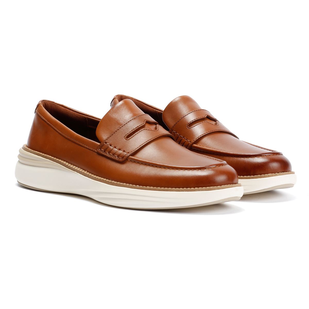 Cole Haan ØriginalGrand Horizon Leather Men's Tan Penny Loafers