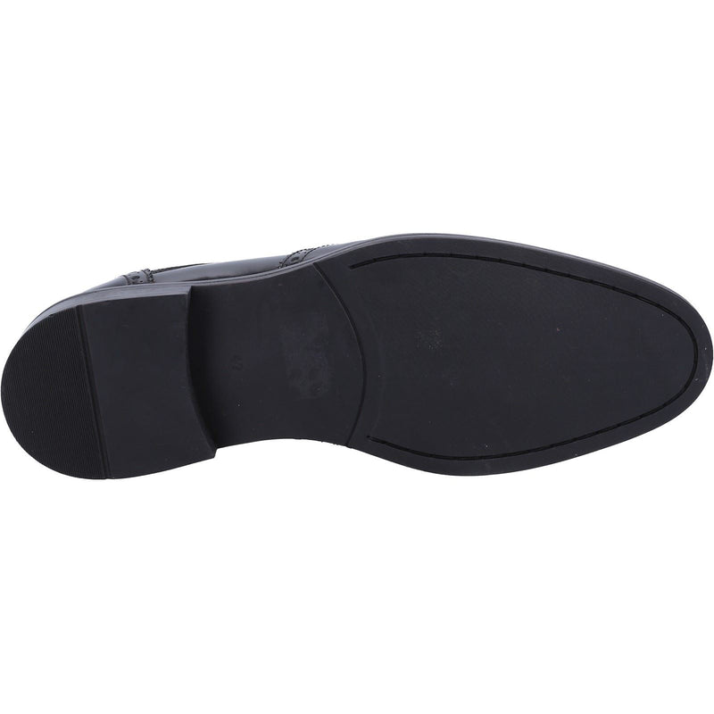 Hush Puppies Dustin Brogue Patent Leather Men's Black Patent Brogues Shoes
