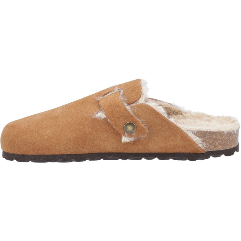 Hush Puppies Jade Leather Women's Tan Slippers