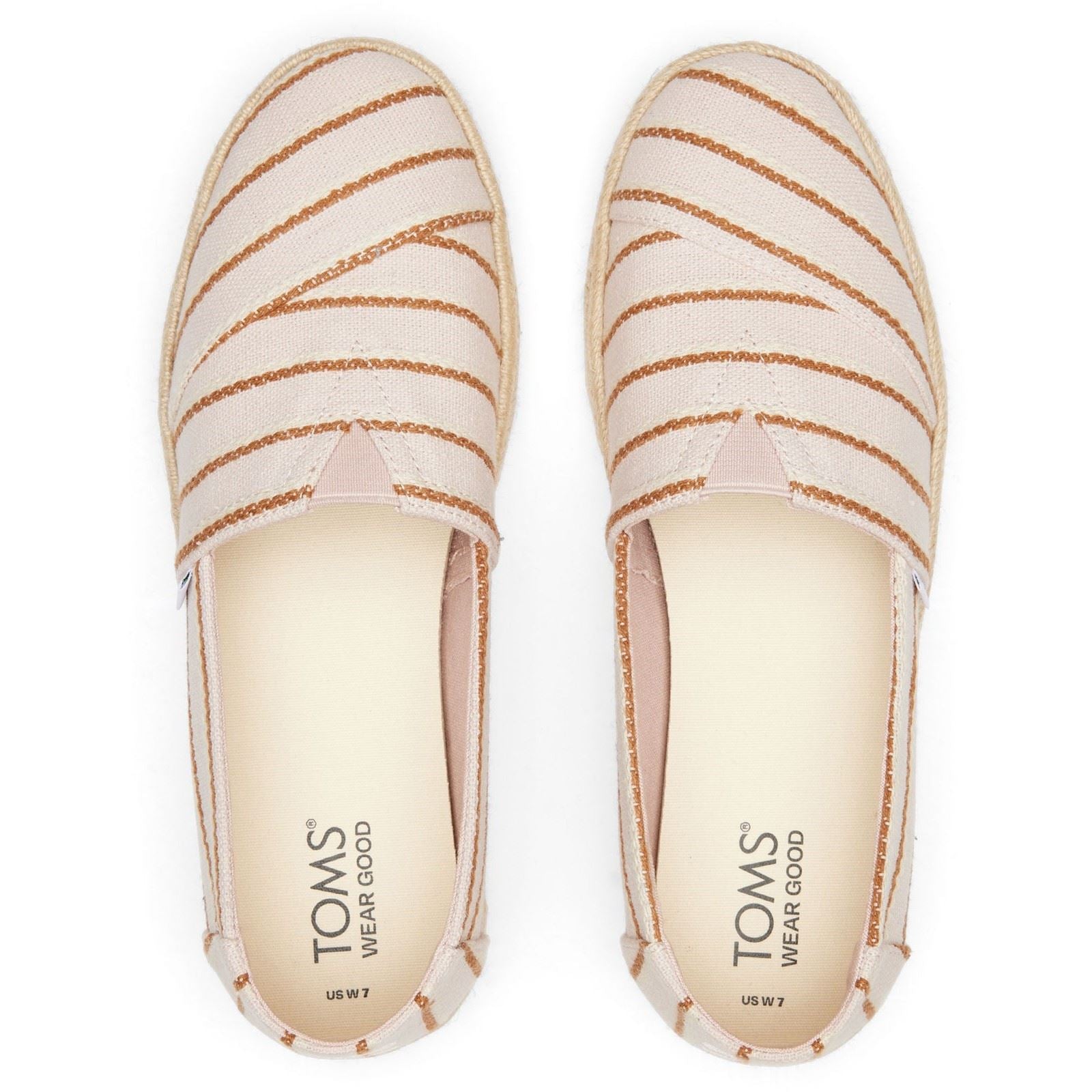 TOMS Alpargata Rope 2.0 100% Cotton Women's Ballet Pink Espadrilles