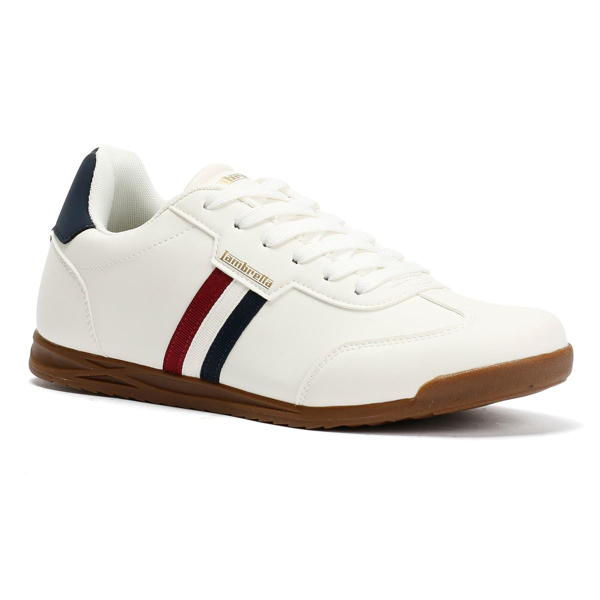 Lambretta Tackle Men's White/Navy Sneakers