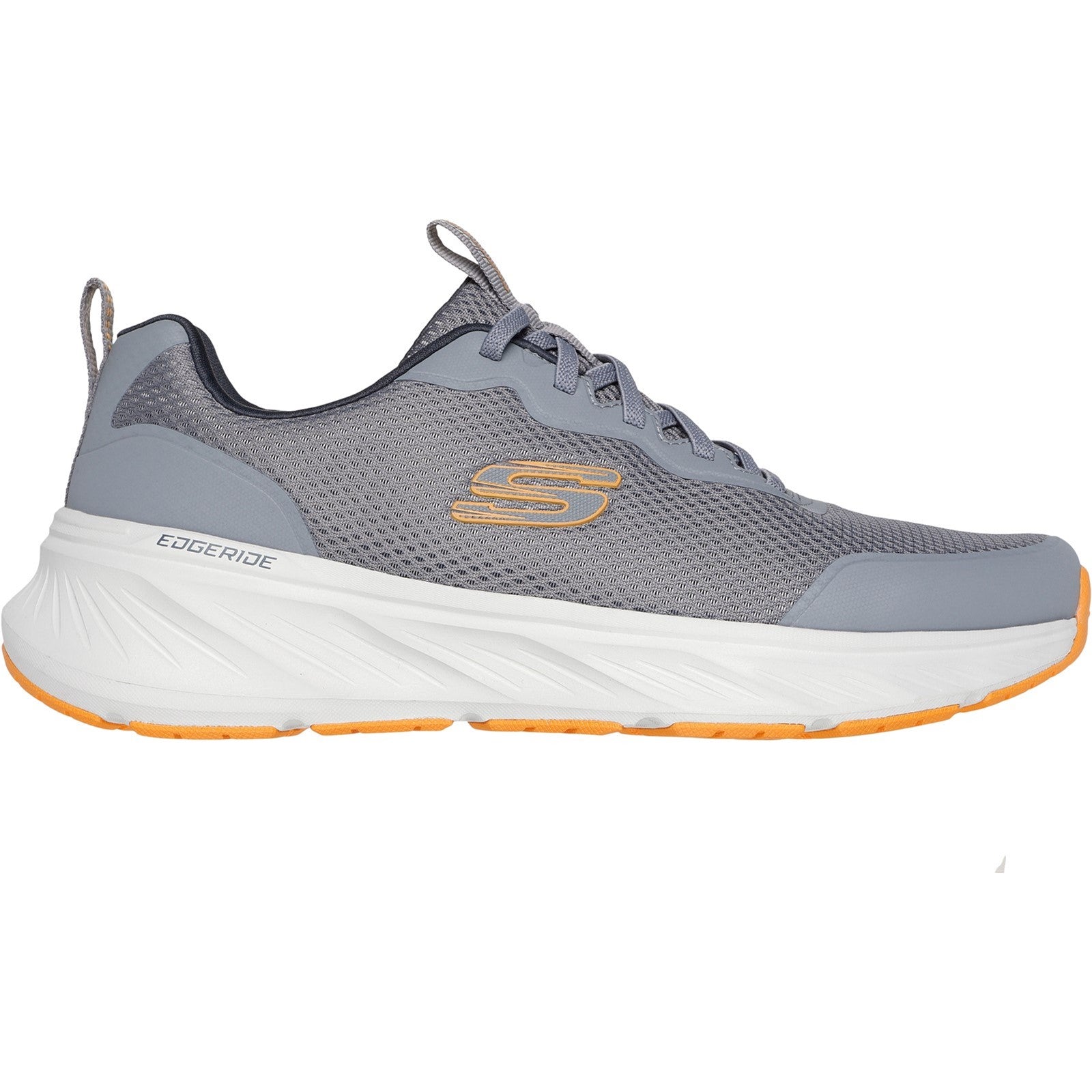Skechers Mens Edgeride Rekze 232835-GYOR Grey/Orange Lace Up