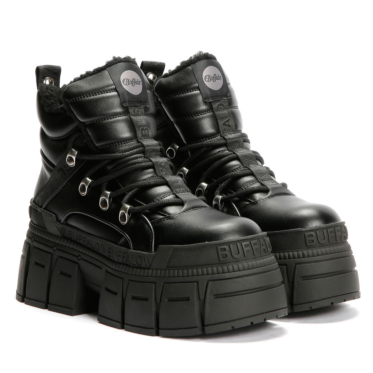 Buffalo Gospher Hike Mid Pad Women's Black Boots – Tower-London.US